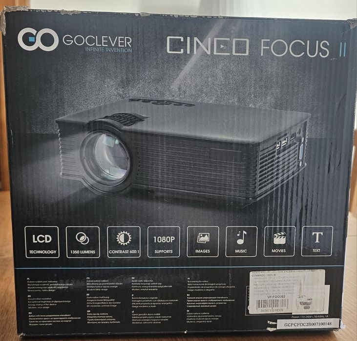 Projector Digital LED GoClever Cineo Focus 2