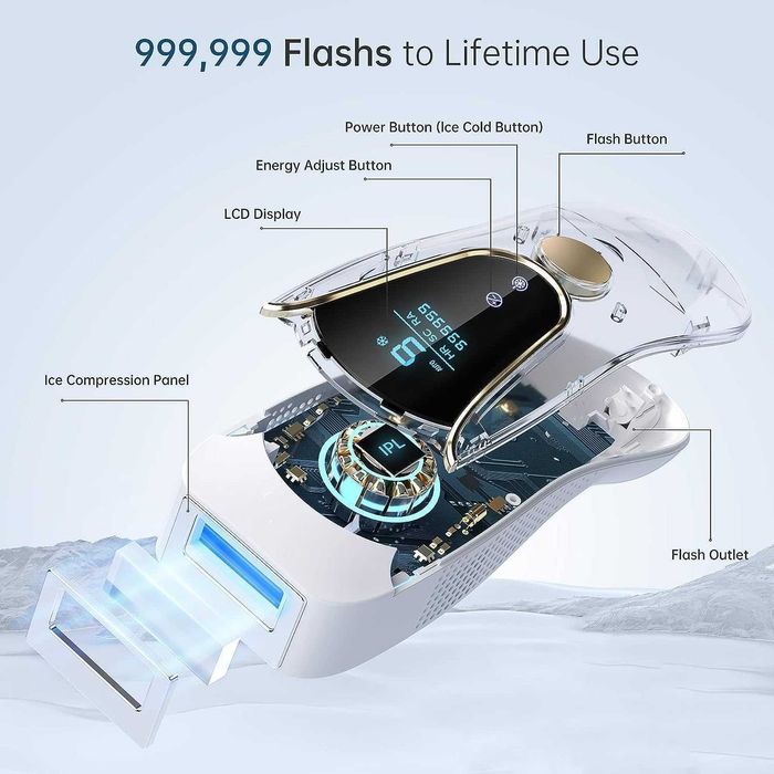 Depiladora de luz de pulso IPL