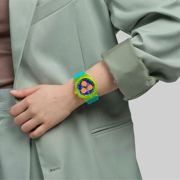SWATCH хронограф унисекс 42 мм