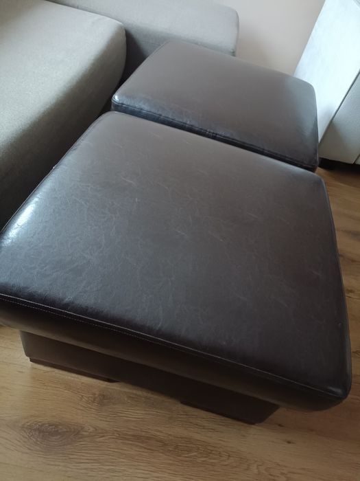 Pufa pufy  brązowe 2 szt