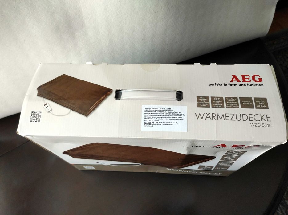 AEG Cobertor Eléctrico WZD 6548 - NOVO - Cama Casal