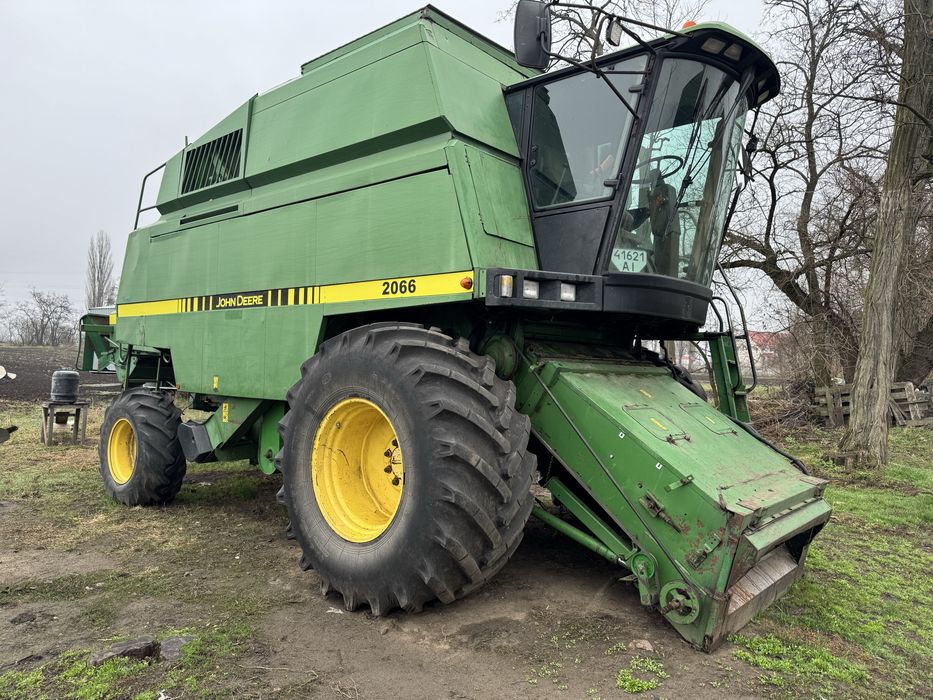 John Deere 2066 джон дір жатка 5,5м візок.Обмін