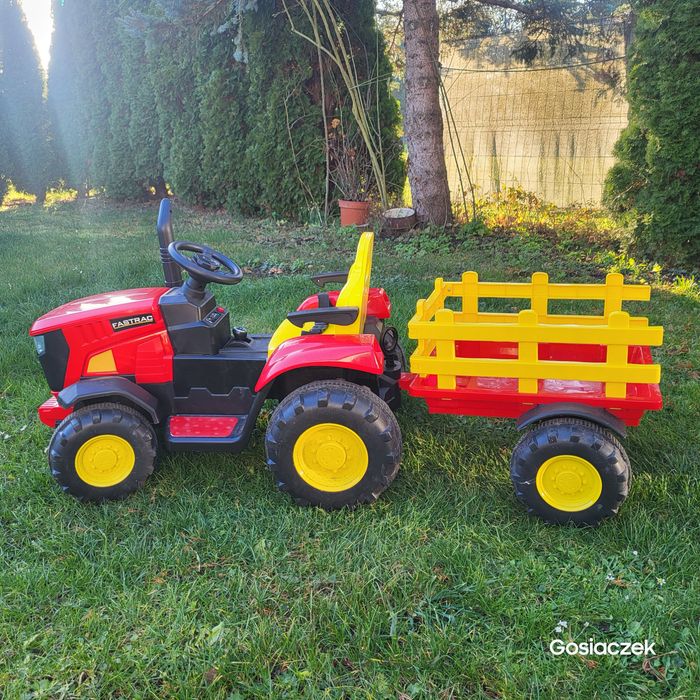 Traktor na akumulator z przyczepką 152cm