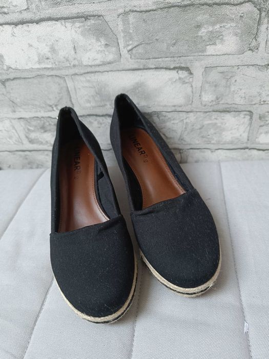 Buty na koturnie ze sznurka LINEAR