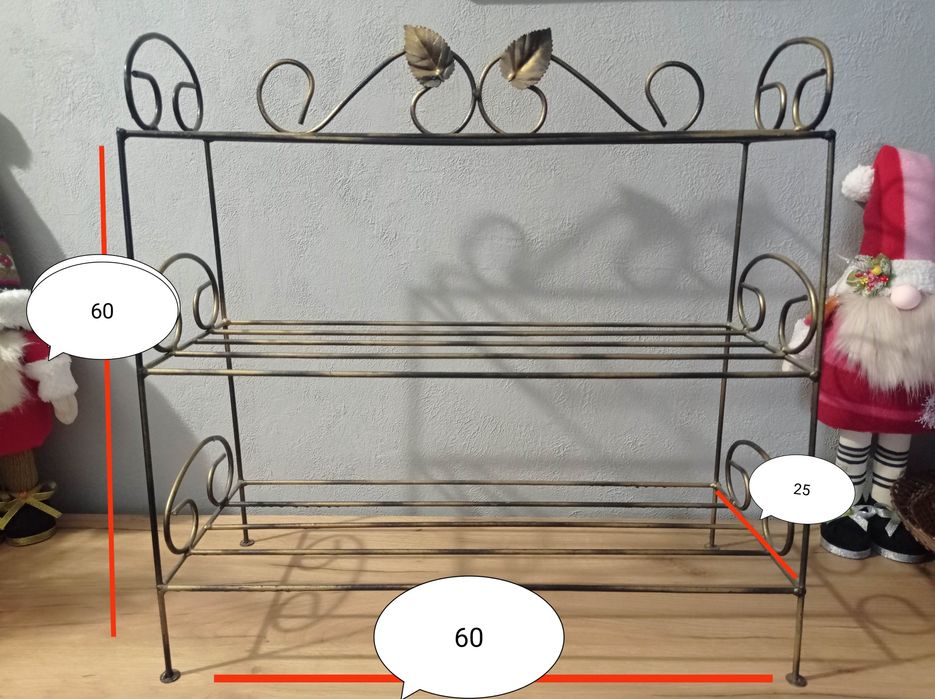 Металеві полиці для взуття