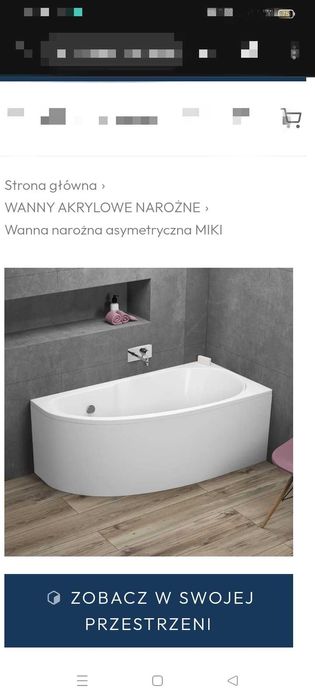 Nowa Wanna narożna lewa Miki