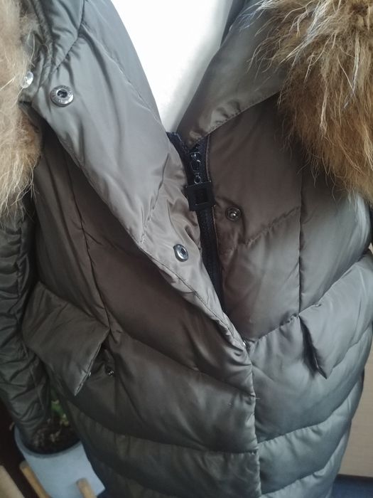 Puchowa kurtka, płaszczyk b.ciepły Missfofo