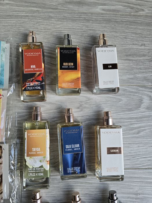Zestaw perfum damskich i meskich yodeyma lido Dorian platinum tenisa tayda Iris valia  nya lis  cheante power luxor platinum ambrax  boreal oude elet