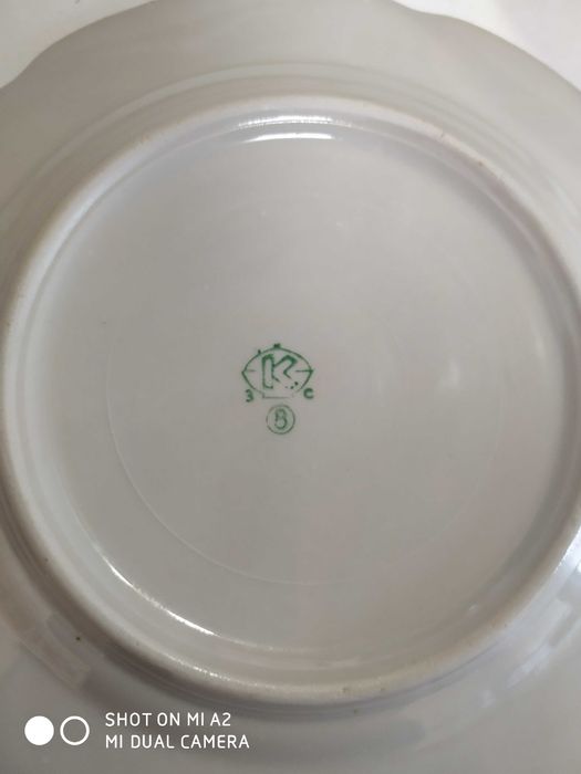 Столовый сервиз. Чайный набор Дружковка. Ручная роспись. Винтаж.