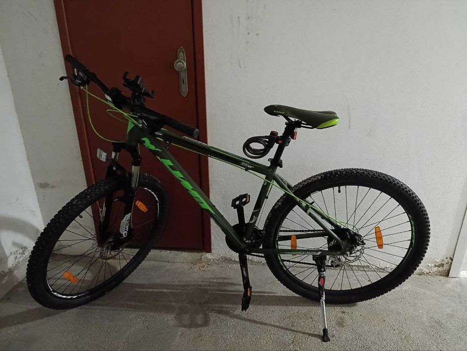 Bicicleta de montanha verde Umit Shadow 29″ 21 velocidades