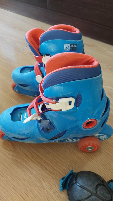 Patins Criança PLAY3 Azul Ajustável 30 a 32