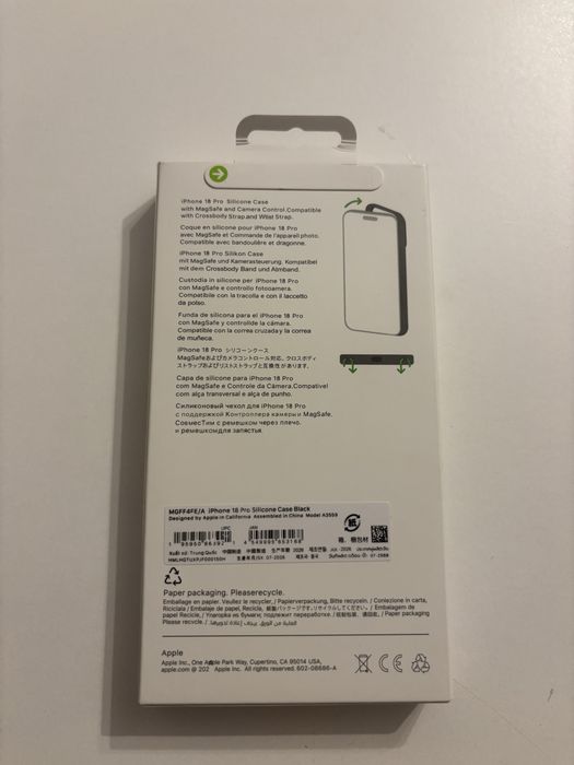 Czarne etui Iphone 18 Pro