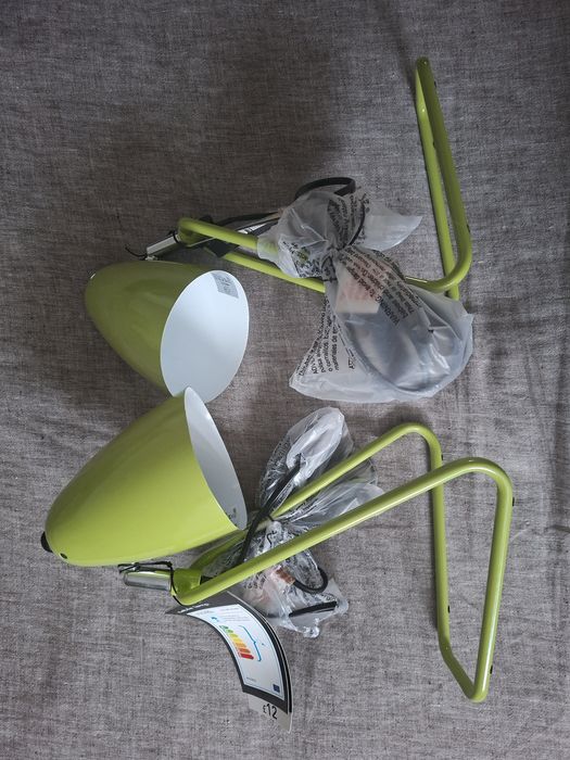 2xLampka/lampki biurkowe do sypialni design oliwkowe