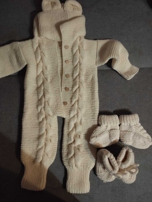 Welniany kombinezon 80 86 92