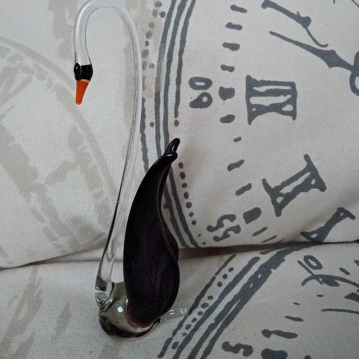 Vintage Murano szklany łabędź