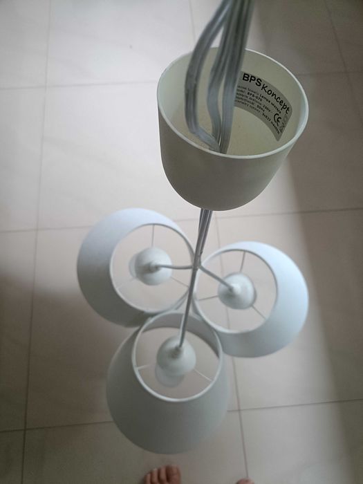 Lampa pokojowa, 3 abażury