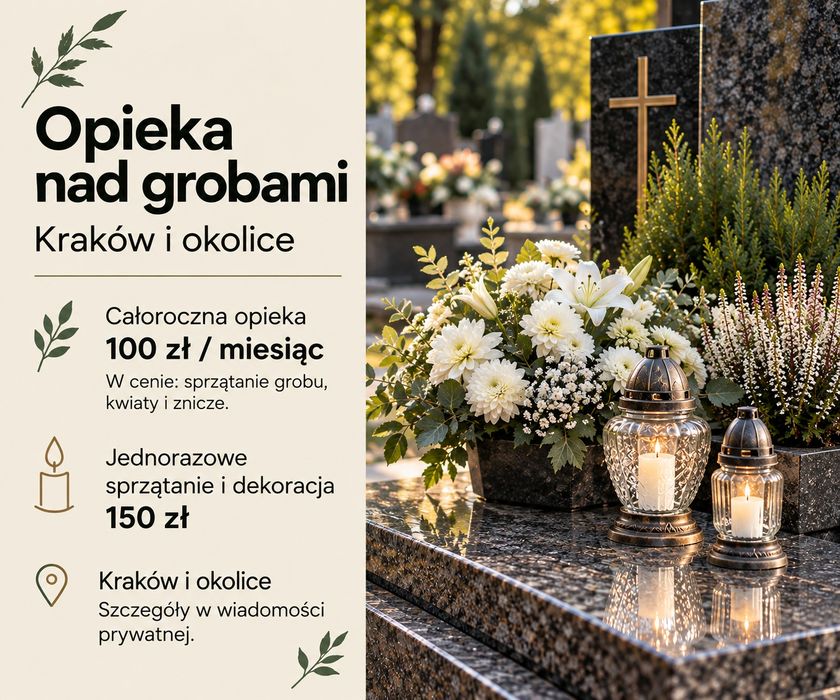 Opieka nad grobami – Kraków ,Bochnia i okolice