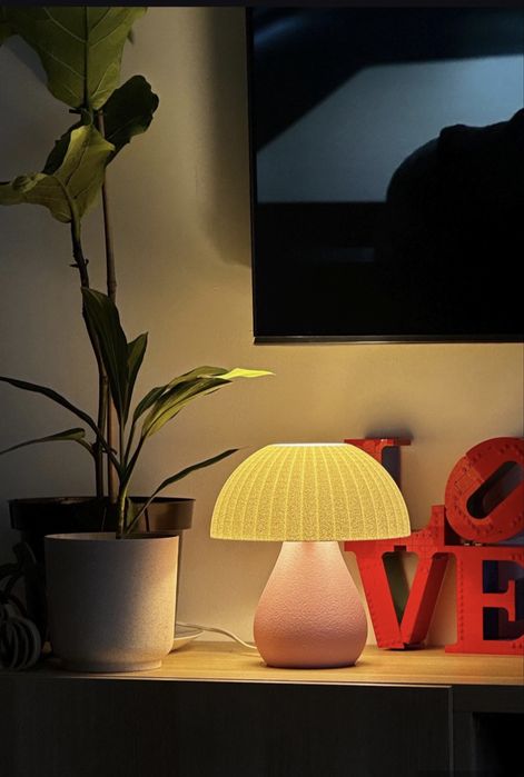 Mushroom lamp 3d