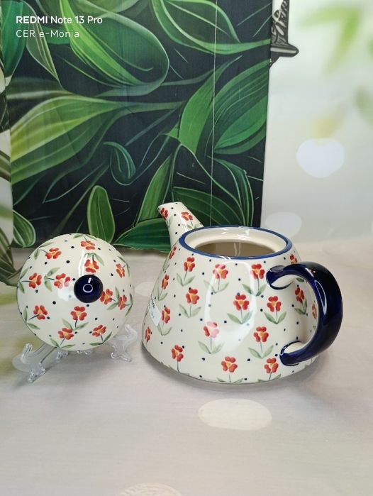 Czajnik imbryk Jaś 1L ceramika Bolesławiec