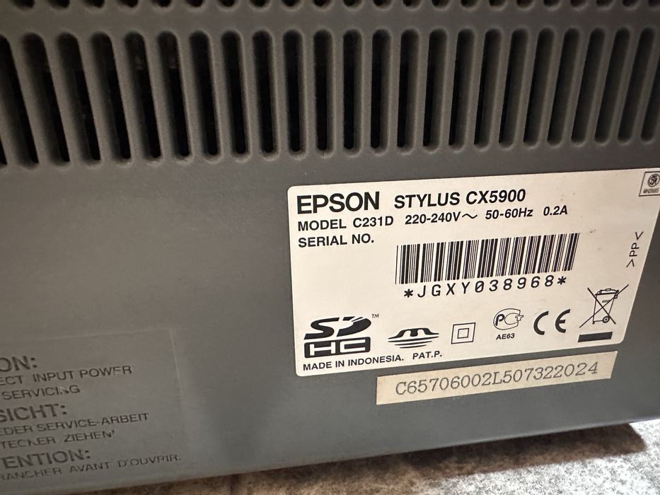Epson Stylus CX5900. -  принтер