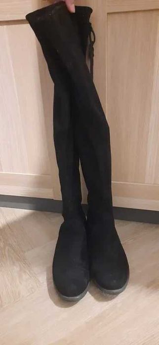 Czarne muszkieterki JENNY FAIRY 37 kozaki