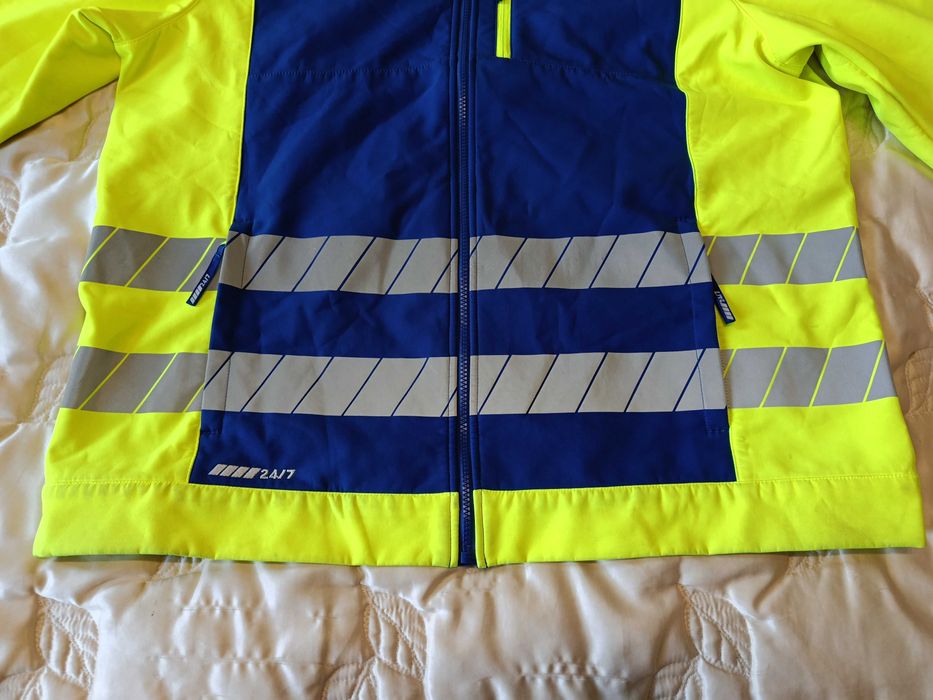 Robocza kurtka softshellowa odblaskowa Engelbert Strauss Motion 24/7 r. 2XL bdb