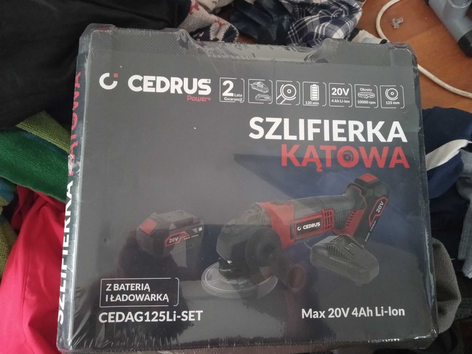 Szlifierka kątowa cedrus akumulatorowa