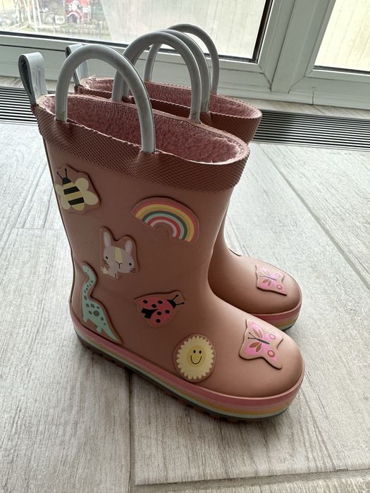 Гумові чоботи NEXT для дівчинки з утепленням 23 р