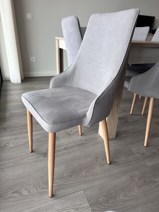 Mesa de jantar extensível 6/8 pessoas + 6 cadeiras