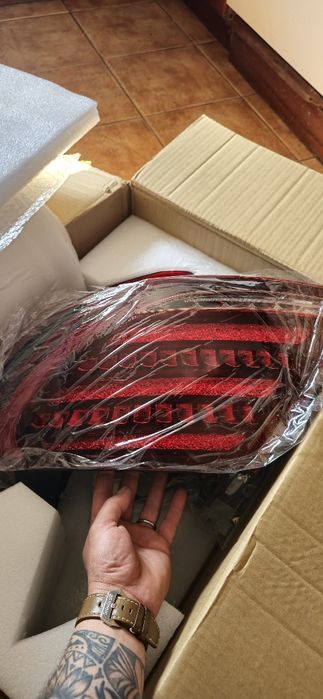 Faróis traseiros led para mercedes benz w204 do ano 2007 a 2013