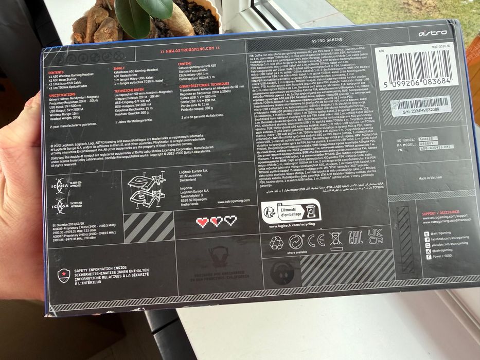 SŁCHAWKI ASTRO A50 Wireless + Base Station PS5/PS4/PC/MAC czarne