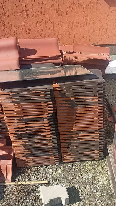 Dachówki ceramiczne 1300sztCREATON antracyt – 120 m², nowe, 5.5tysiaca