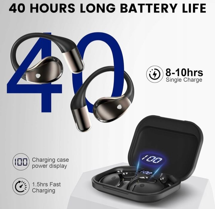 Conyat Słuchawki bezprzewodowe słuchawki douszne Bluetooth 6.0