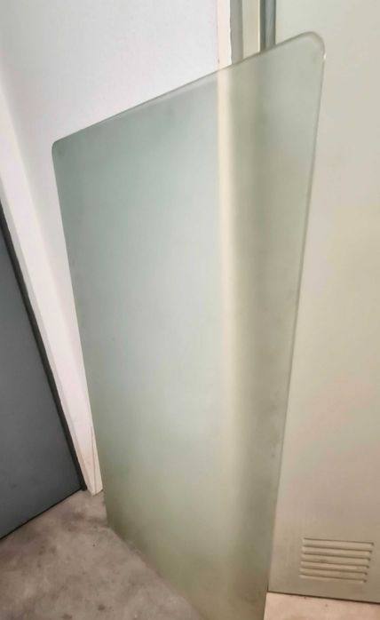 Desk with Glass Top and Trestles64730208829186123