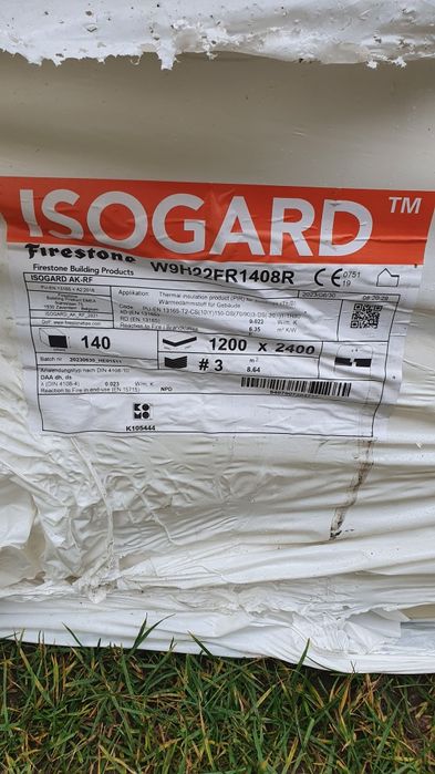 Płyta termoizolacyjną Isogard Firestone nowa