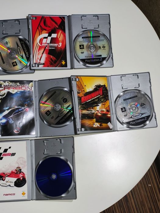 Zestaw gier wyścigowych, Nfs, Gran Turismo 3i4, PS2 PAL CIB