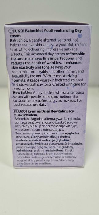 UKOI Krem na Dzień Rewitalizujący z Bakuchiolem