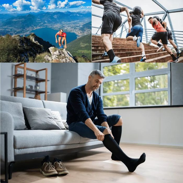 Podkolanówki kompresyjne uciskowe przeciwbólowe 40-44