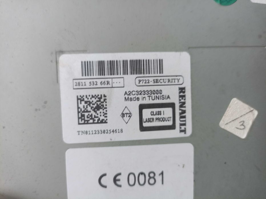 Radio Renault Scenic 3 lift Megane 3 MP3 Bluetooth + Ramka