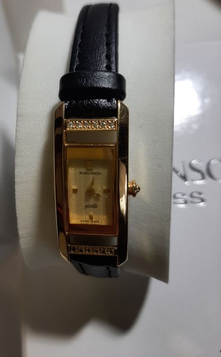 Кварцевые часы Romanson позолота