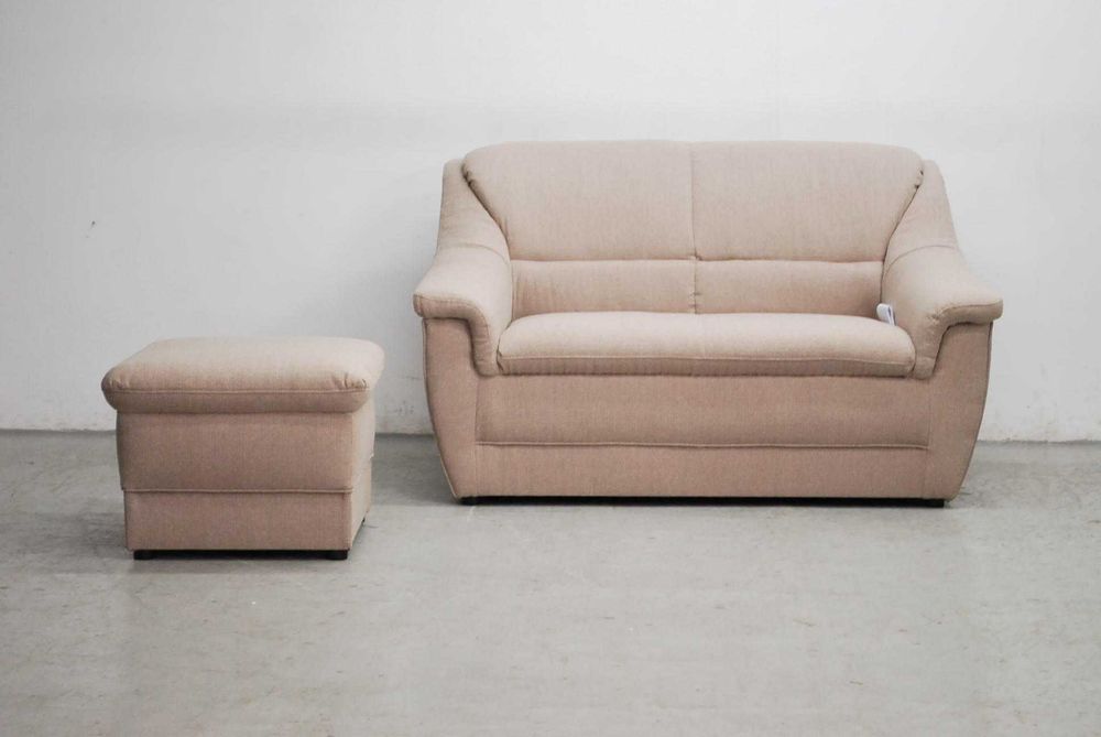 RJX KOMPLET 2+PUFA sofa, kanapa, tapczan wygodny old style poczekalnia