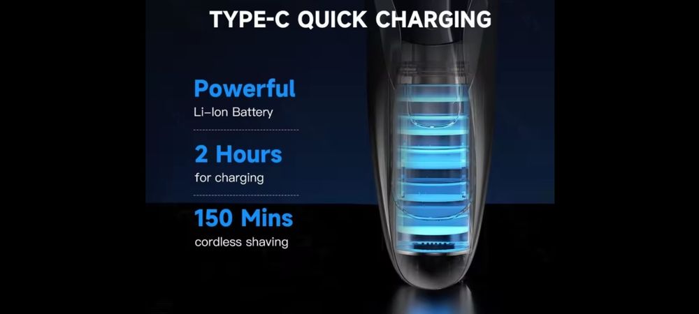 Электробритва Xiaomi Enchen BlackStone 3, IPX7, 3D Shaving Razor