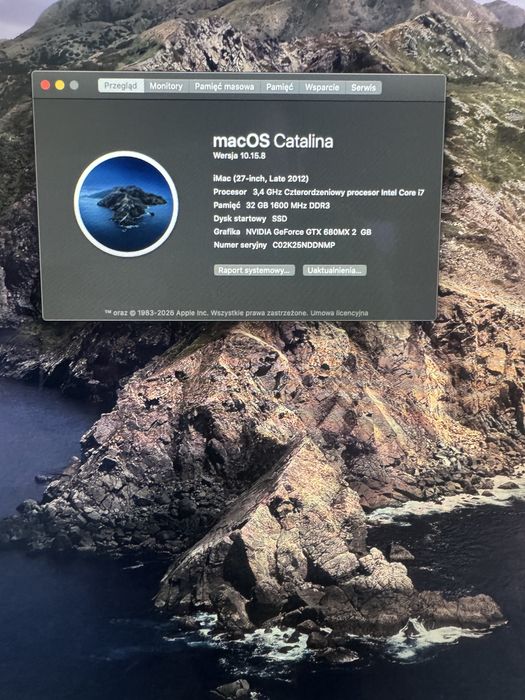 Imac A1419 i7 32 gb 3,5 TB Nvidia 2Gb 27 cali super jakosc obrazu