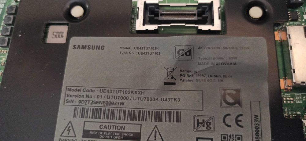 Tv Samsung 43AU7002, 43TU7102, 43TU7002, 43J5500 części