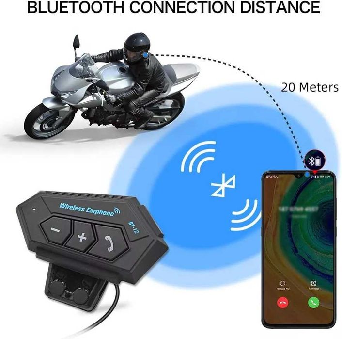 Słuchawki motocyklowe Bluetooth BT01