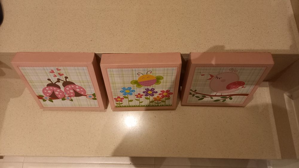 3 x quadros crianças