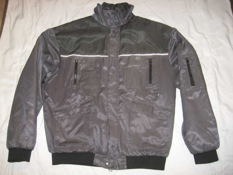 kurtka robocza lekko ocieplana pikowana L XL duża na wiosnę odblaski