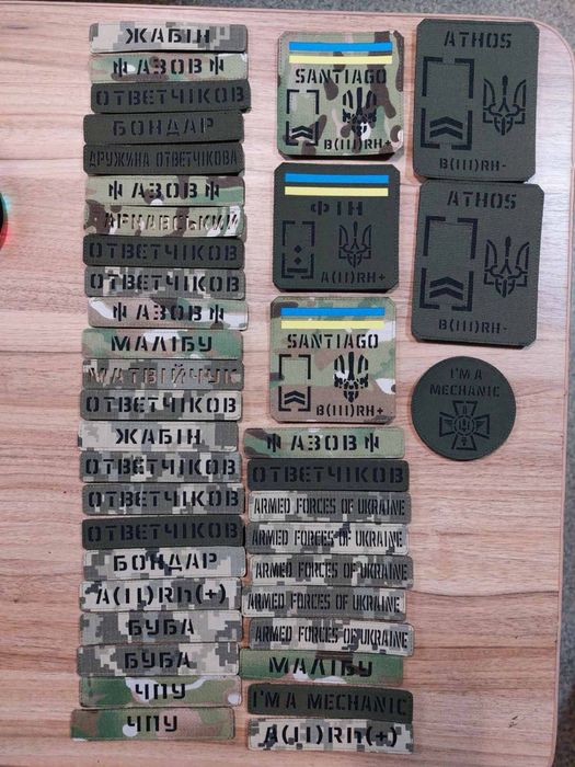 ЛАЗЕРНІ Шеврони НГУ (ПІКСЕЛЬНИЙ ХИЖАК G-0822) Погони Позивні. Прізвище