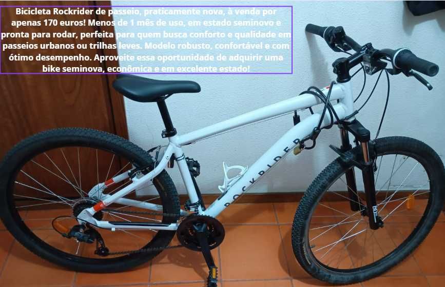 Bicicleta branca Aro 27,5
