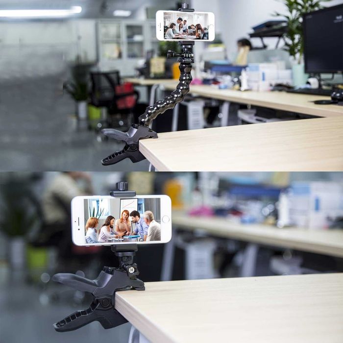 Uchwyt na telefon na biurko, klips, SUPTIG